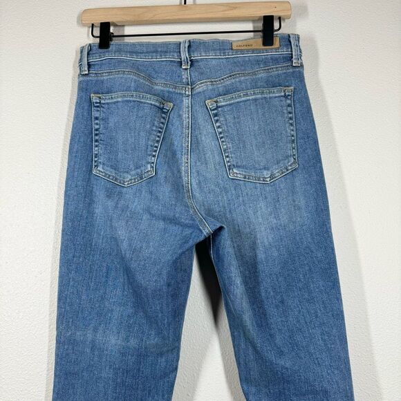 GRLFRND Reed Jeans in Come Over Wash Raw Hem High Rise Crop Size 28 - Picture 5 of 10
